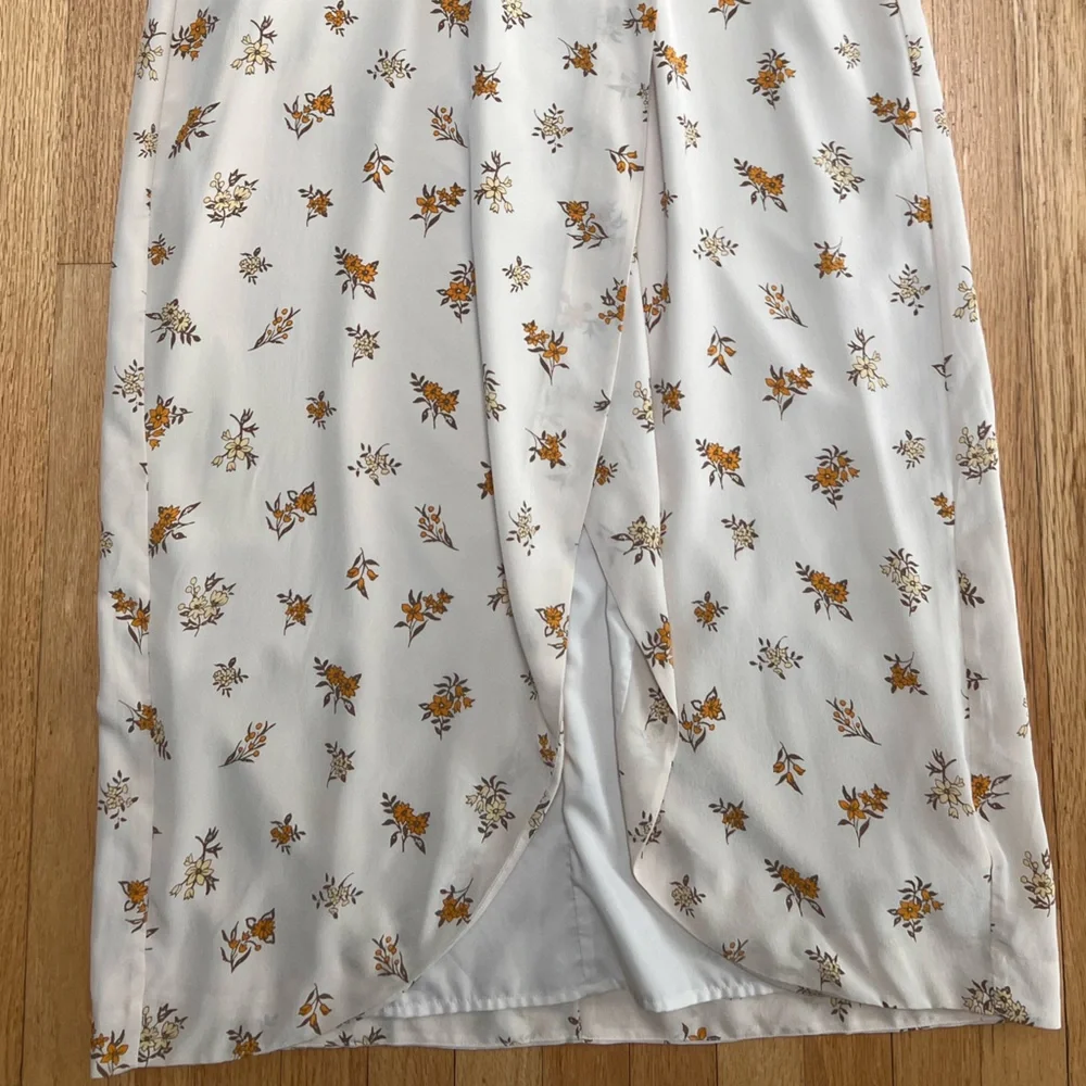 Madewell Floral Wrap Midi Dress Size 14 Wedding Guest Spring Summer - Picture 5 of 8
